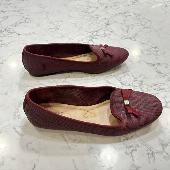 Charter Club Dark Red Kimi Slip On Flats Loafers Size 8.5 - Picture 1 of 8